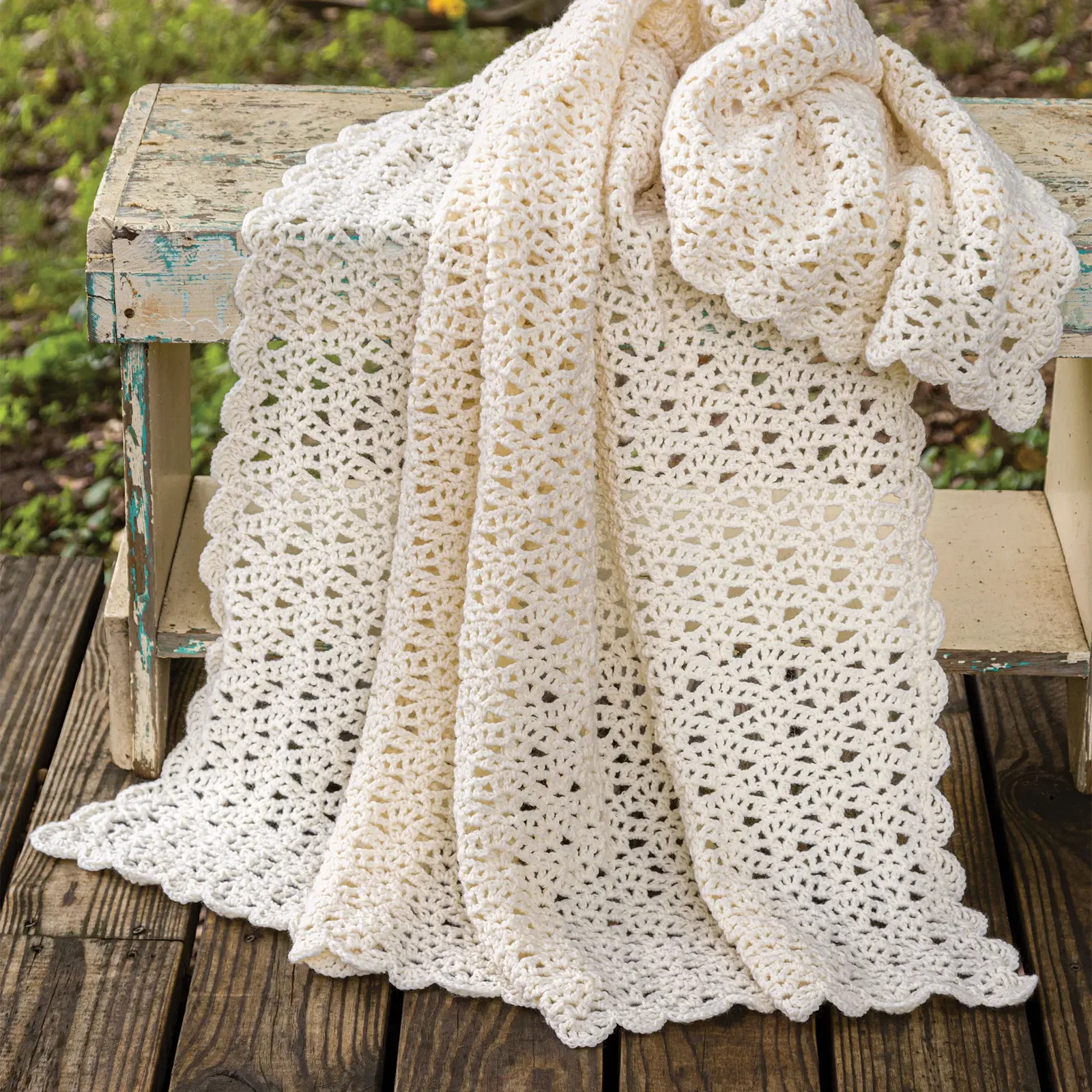 Summer Romance Throw Blanket Crochet Pattern - Digital Download
