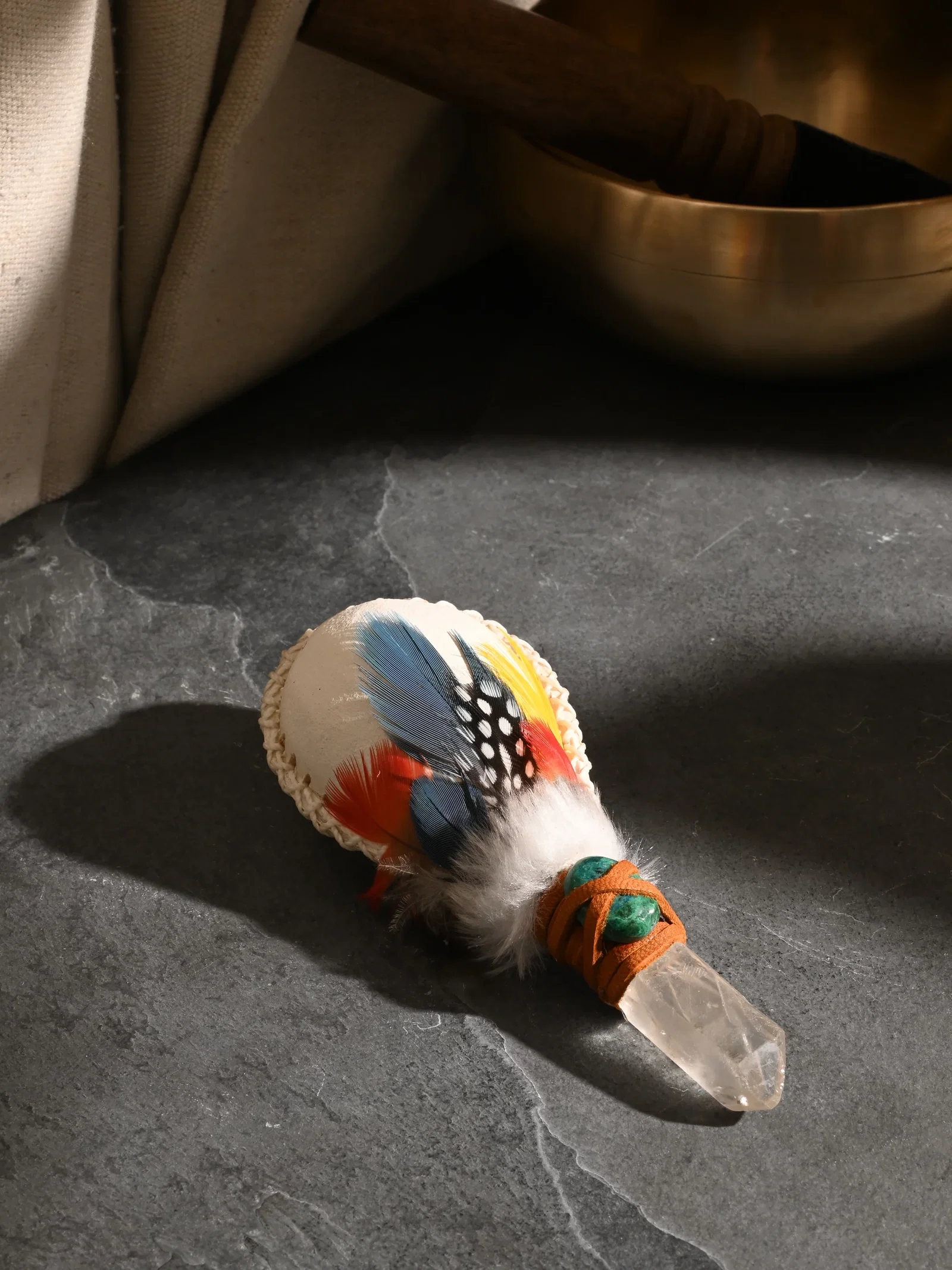Image of Peruvian Chrysocolla Rattle