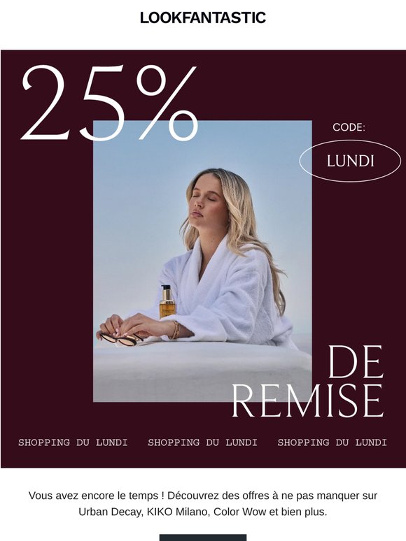 Vous avez encore le temps ! -25 % est prolongé