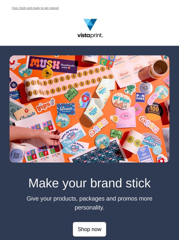 Marketing? Stickers? You get to save BIG on both.