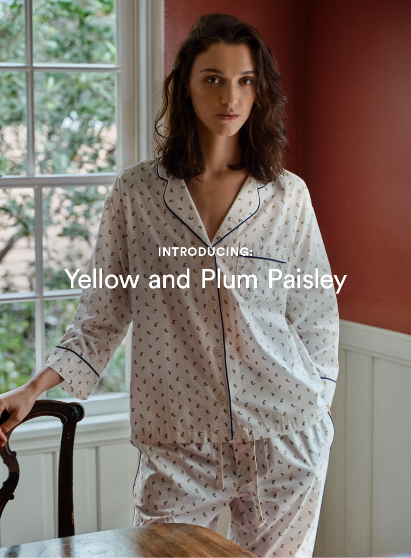 Introducing: Yellow and Plum Paisley