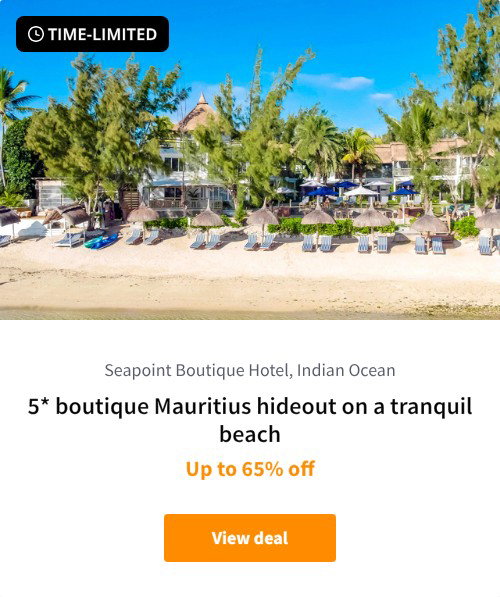 5* boutique Mauritius hideout on a tranquil beach