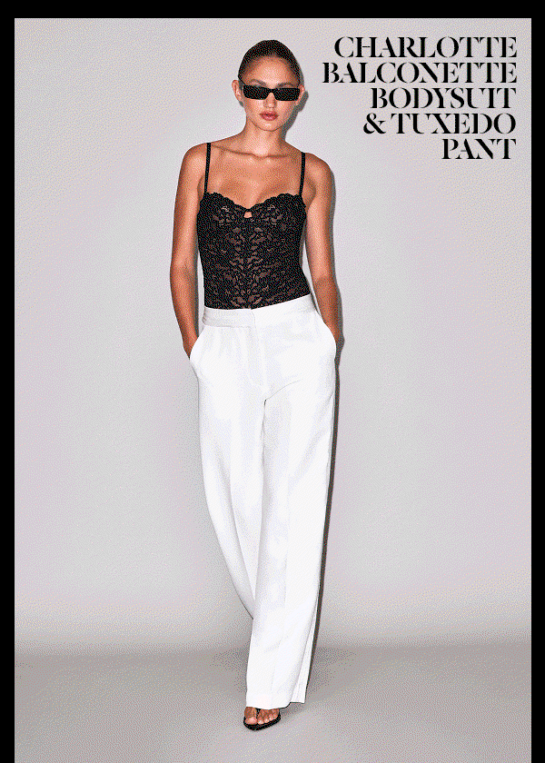 Charlotte Balconette Bodysuit & Tuxedo Pant