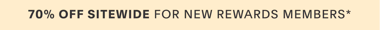 70% Off Sitewide