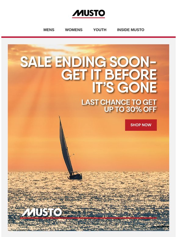 Last call: Up to 30% off ends soon!
