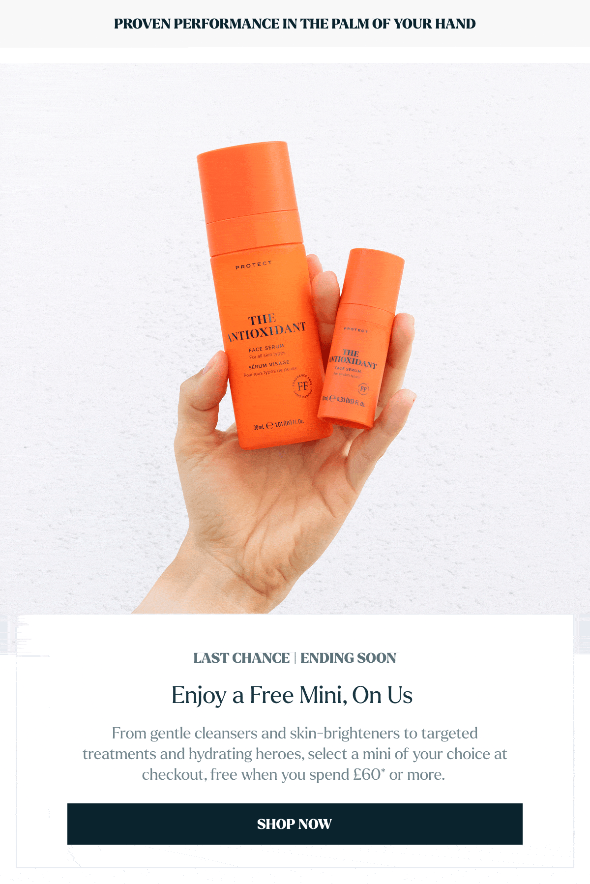 Enjoy a Free Mini, On Us