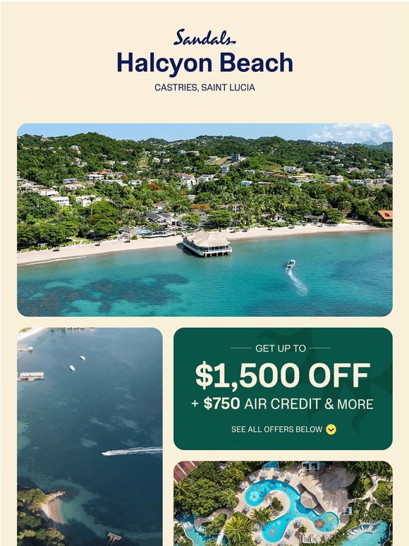 🏖️ Step from gardens to shore in St. Lucia 🏖️