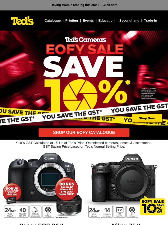 Ted's EOFY Sale Now On!
