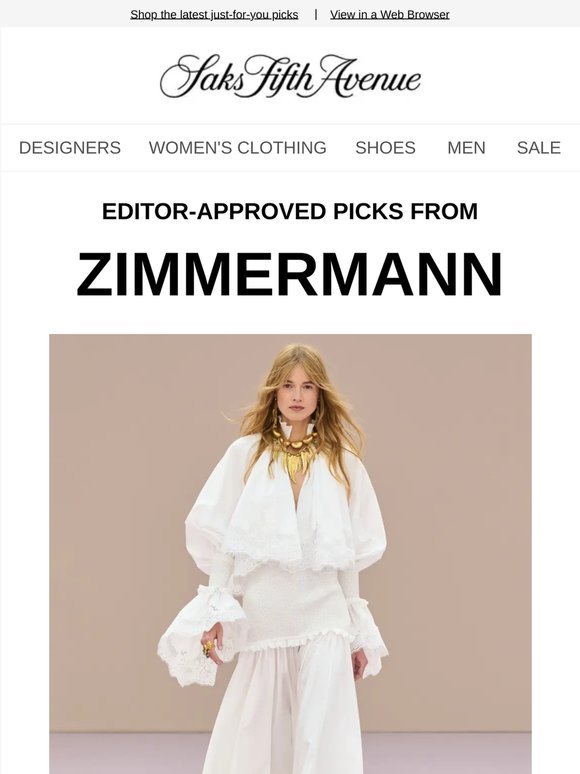 Here are new picks from Zimmermann
