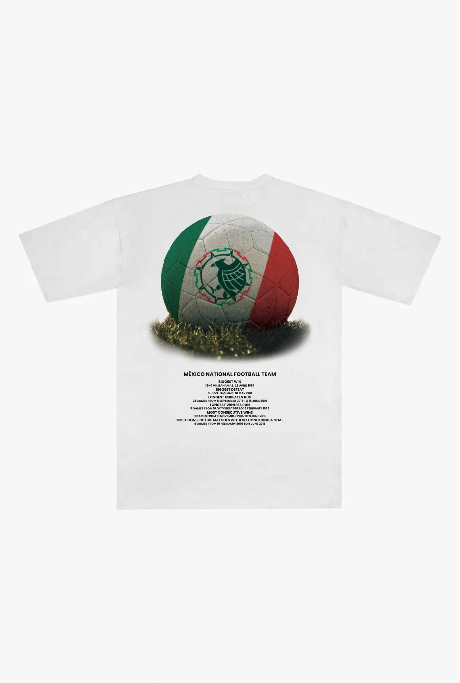 Image of Mexico Football Heavyweight T-Shirt - White