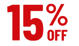 15% OFF**