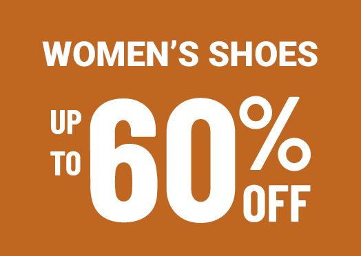 Women's shoes up to 60% off