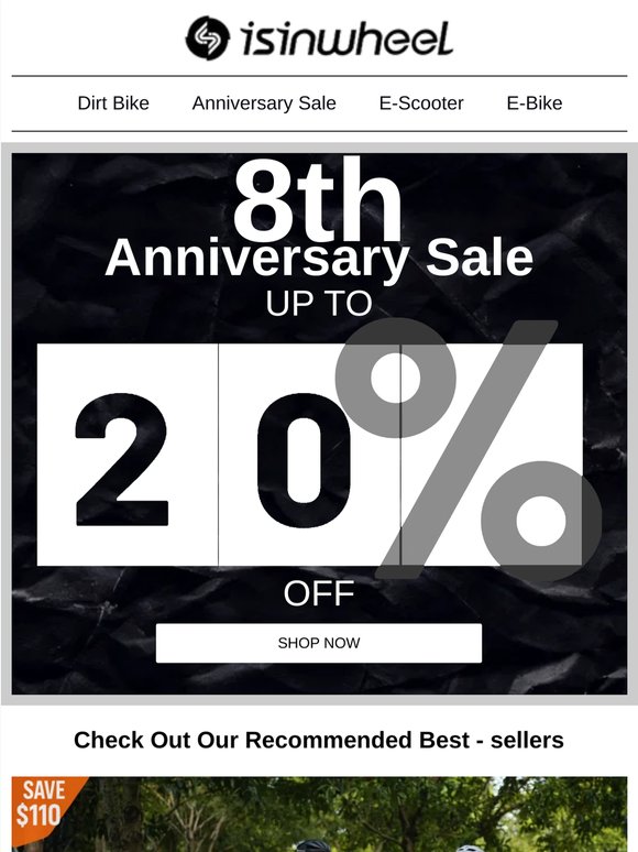 ⚡ LEVEL 8 UNLOCKED: Our Ultimate Anniversary Sale is Live!