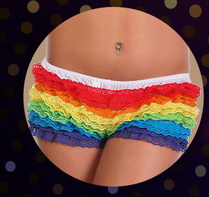 Rainbow Ruffle Bloomers