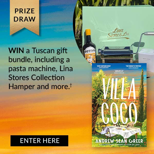 PRIZE DRAW | WIN a Tuscan gift bundle, including a pasta machine, Lina Stores Collection Hamper and more.† | ENTER HERE