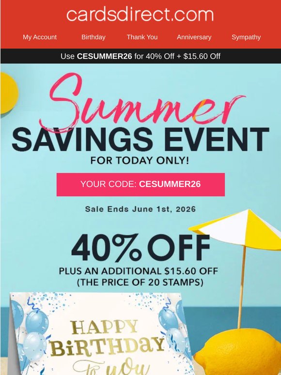 ☀️TODAY Only: Exclusive 40% Discount + Extra $15.60 Off!