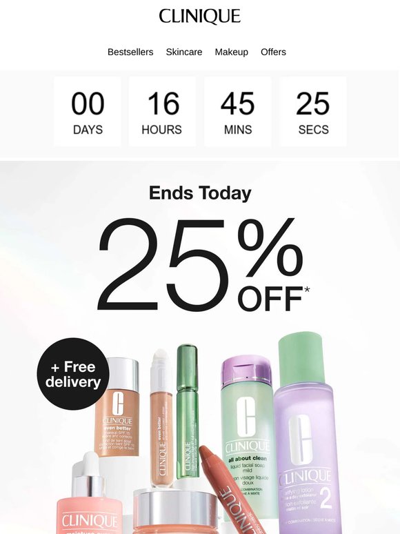 Ends today ⏰ 25% off + a free full size