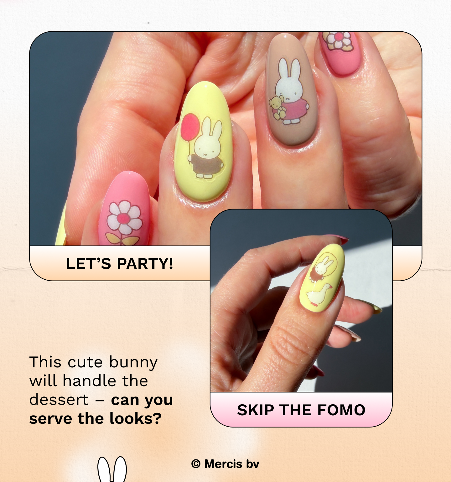 This cute bunny will handle the dessert - can you serve the looks?