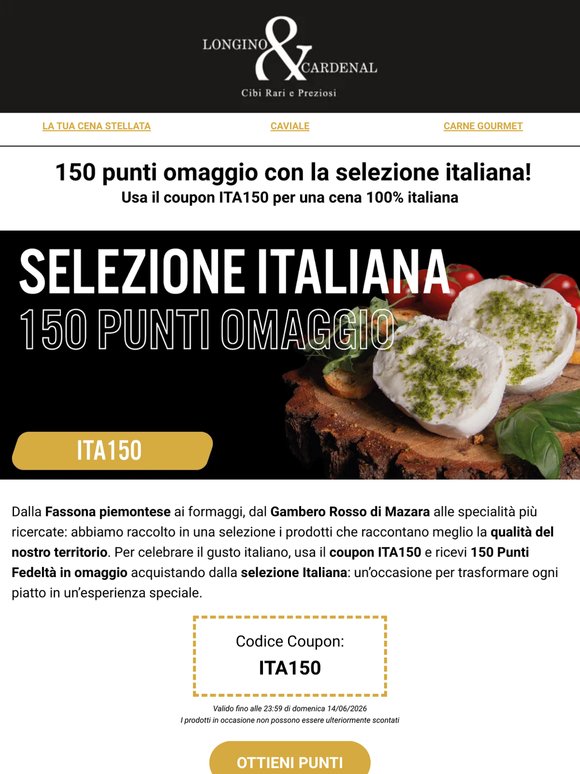 🧑‍🍳 150 Punti per Te con la Selezione Italiana! | Carne di Fassona, Formaggi e Salumi