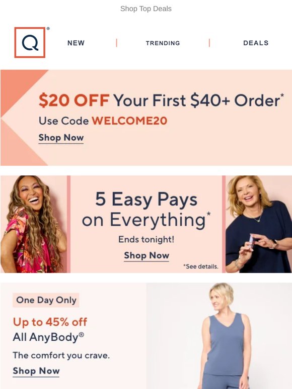 Today Only! Up to 45% Off AnyBody®