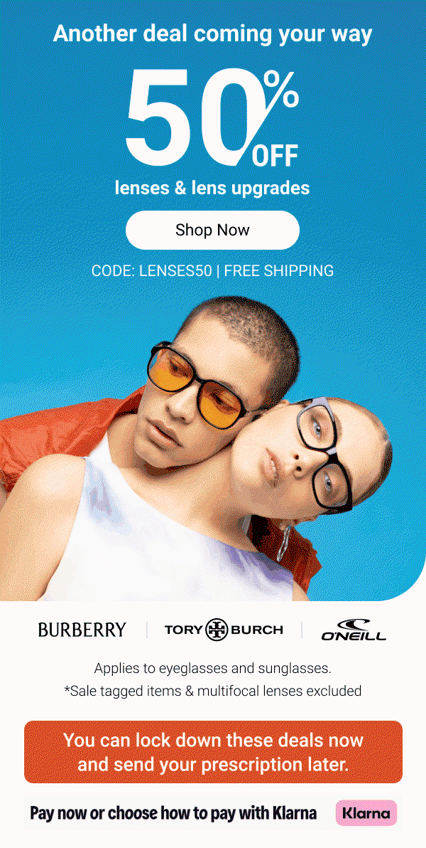  50% OFF lenses & lens upgrades | Code: LENSES50