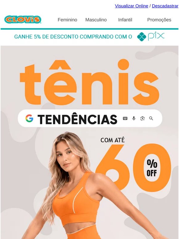 Os tênis que são tendência com até 60% OFF