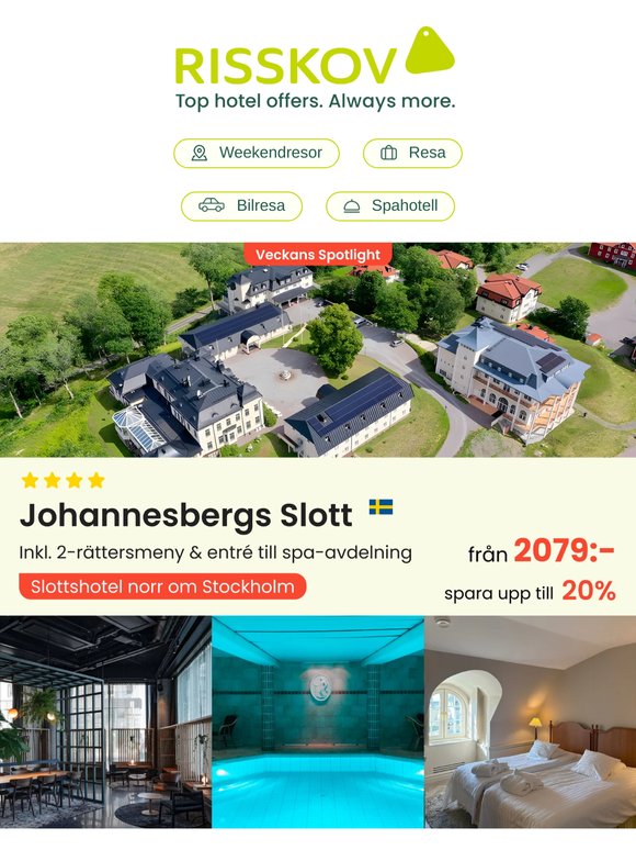 ✨ Veckans special – tid för avkoppling vid Mälaren
