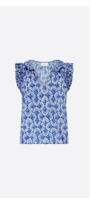 Bex Top In Cobalt Shell