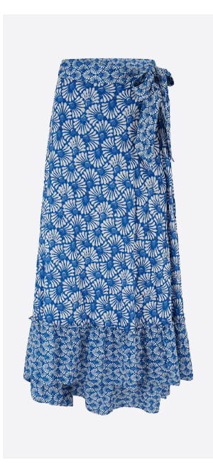 Janey Skirt In Cobalt Shell