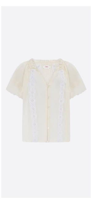 Bianca Shirt In Beige Cream