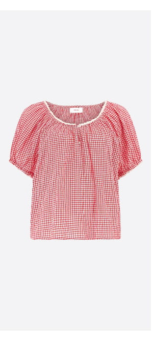Maisie Top In Cherry Red