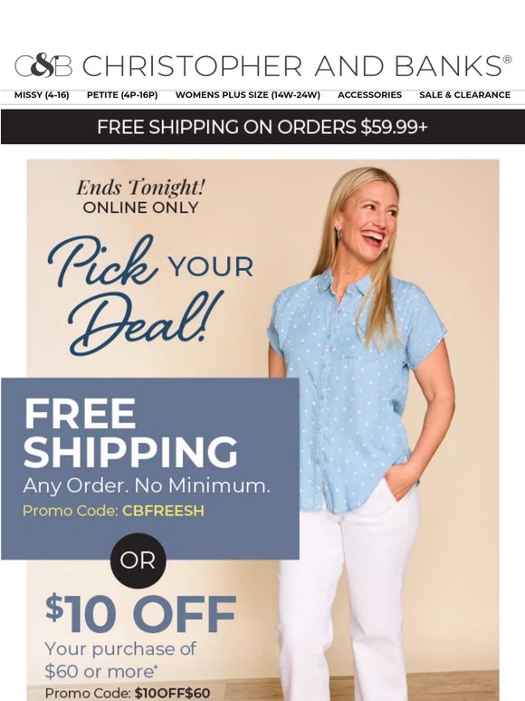 Your Deal, Your Way—Ends Tonight