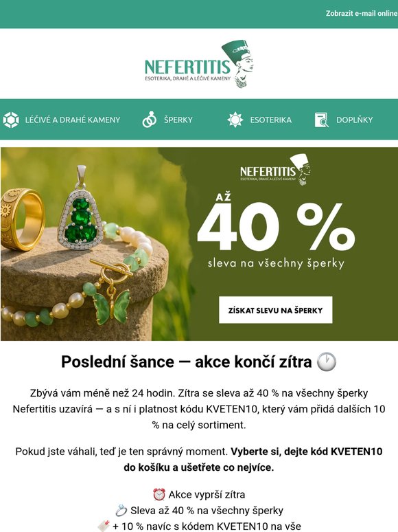 Zítra to končí — posledních 24 hodin na 40% slevu