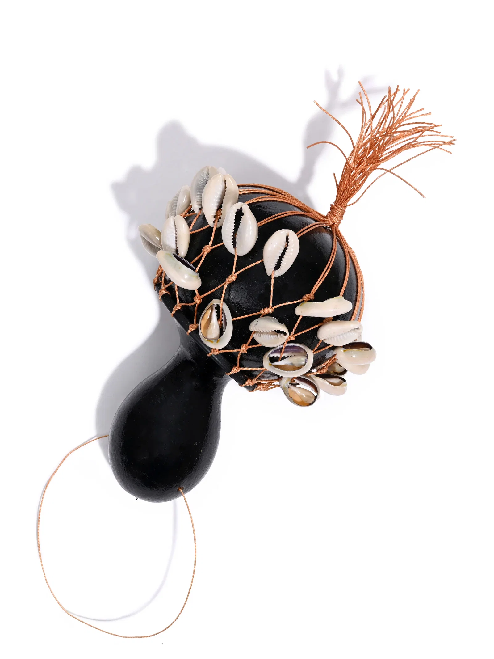 Image of Calabash Gourd and Cowrie Shell Shaker