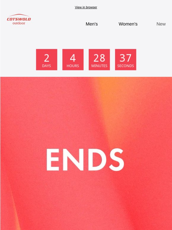 SALE ENDS TOMORROW💥