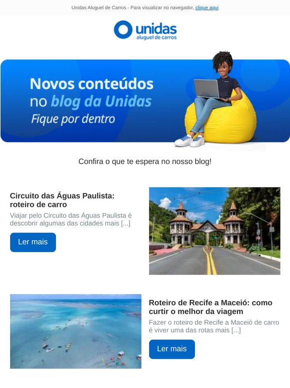 Parada obrigatória: novos conteúdos pra você! 🚗