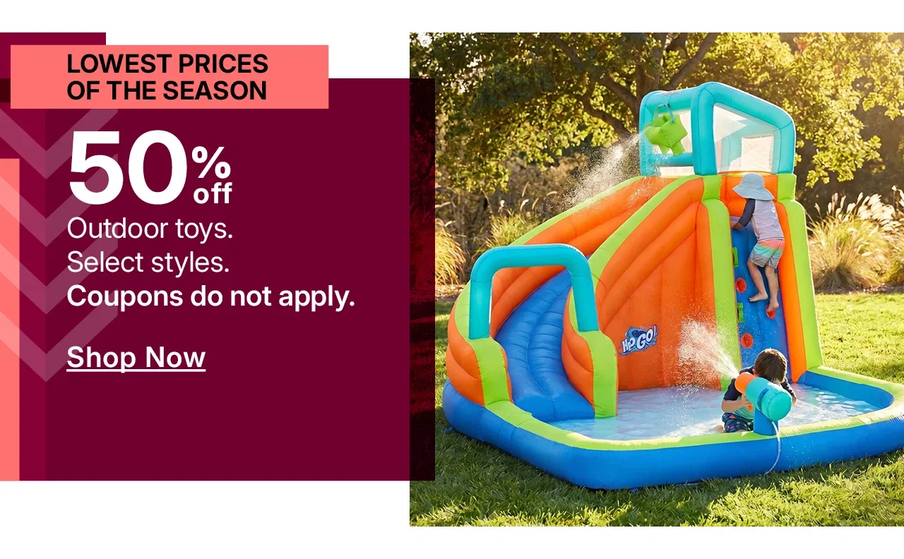 50% off outdoor toys