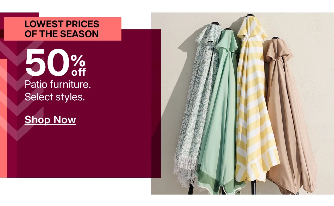 50% off patio furniture