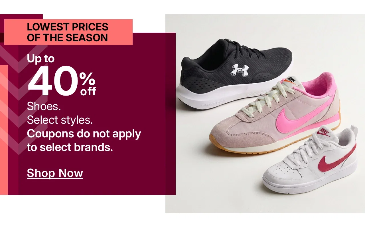 up to 40% off shoes