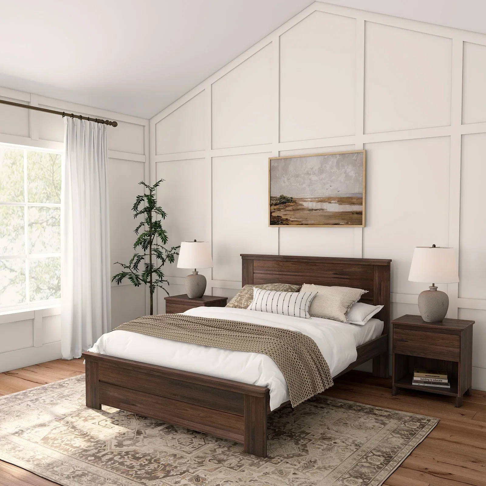 Image of Rustic Panel Bed - Queen