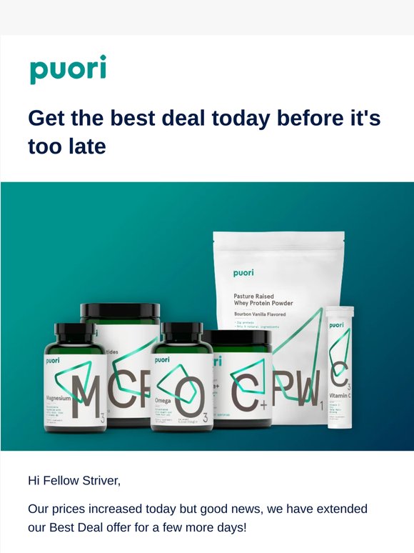 There’s still time to get an additional 5% subscription discount, Fellow Striver! 🙌