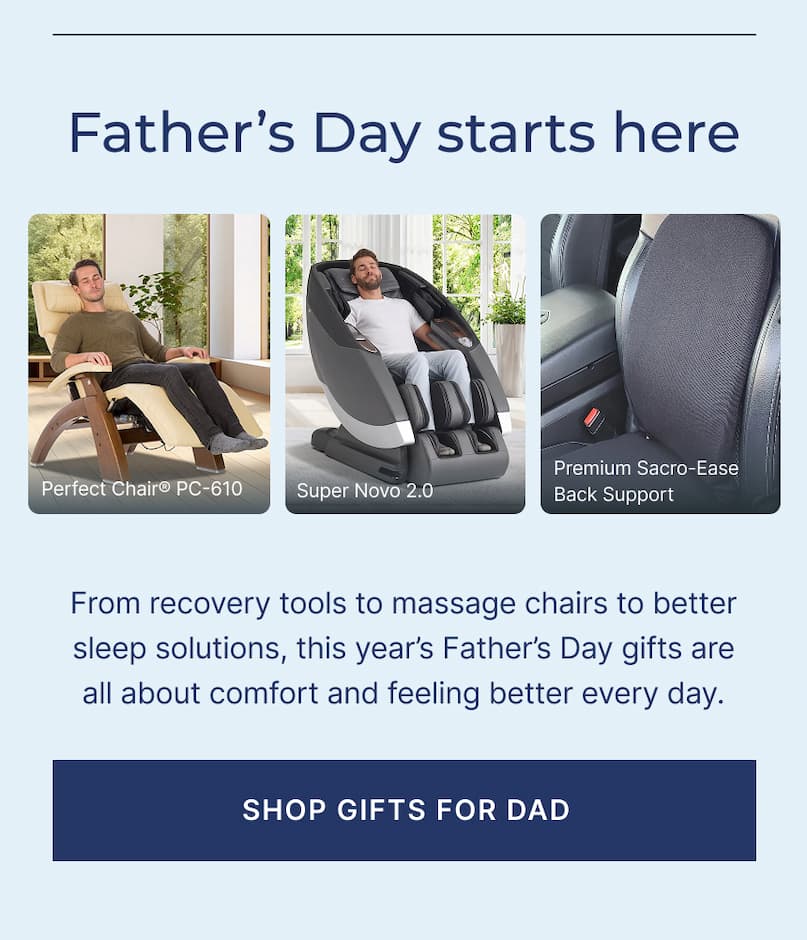 from recovery tools to massage chairs, get a father's day gift