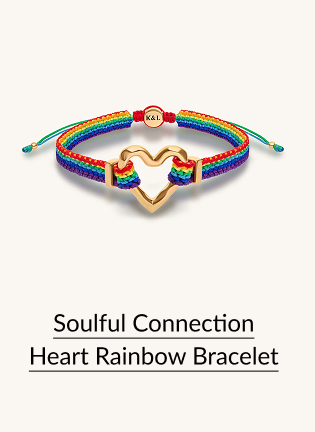Soulful Connection Heart Rainbow Bracelet