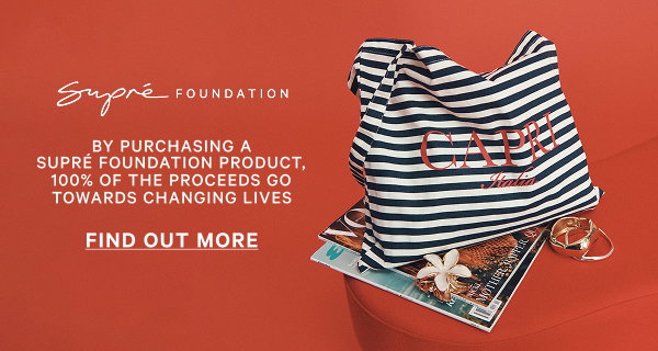 By purchasing a Supre foundation product, 100% of the proceeds go towards changing lives.