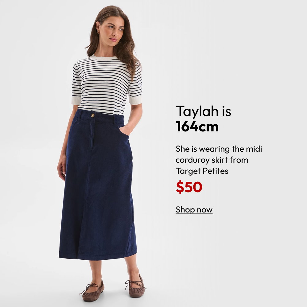 midi corduroy skirt from Target Petites