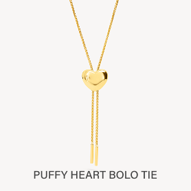 Puffy Heart Bolo Tie