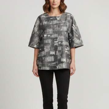 Grey Abstract Brushstroke Jacq