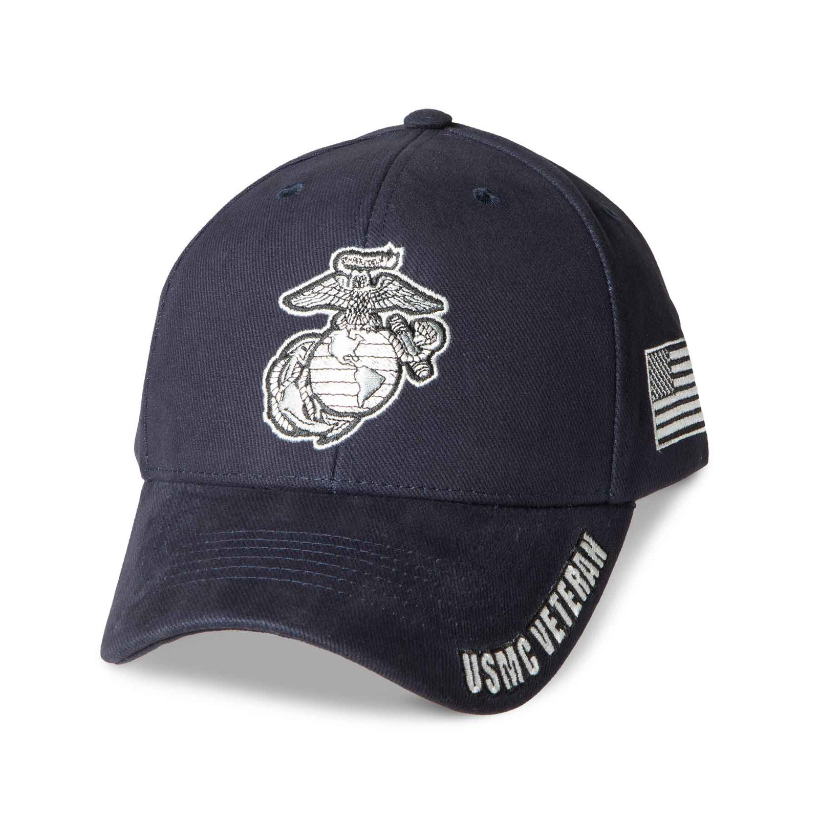 Image of USMC Veteran Choose Your Rank Hat - Navy