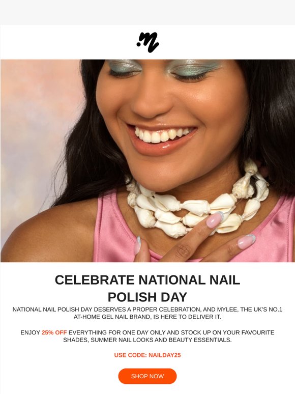 25% off for National Nail Polish Day 💅
