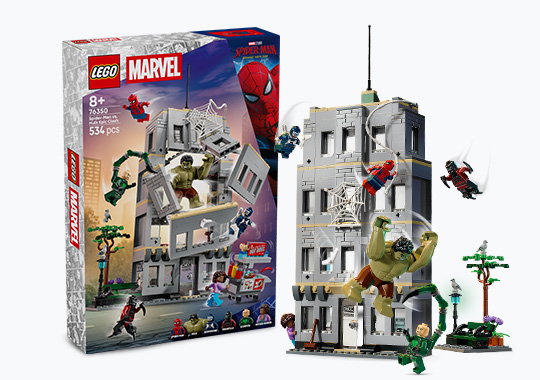 LEGO Marvel 76350 Spider-Man vs. Hulk Epic Clash Set